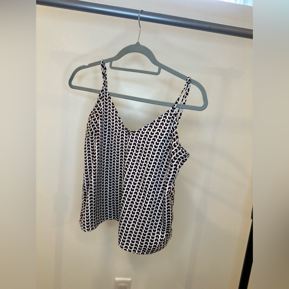 a new day Black and White Camisole